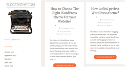 Desktop Screenshot of blogstheme.com
